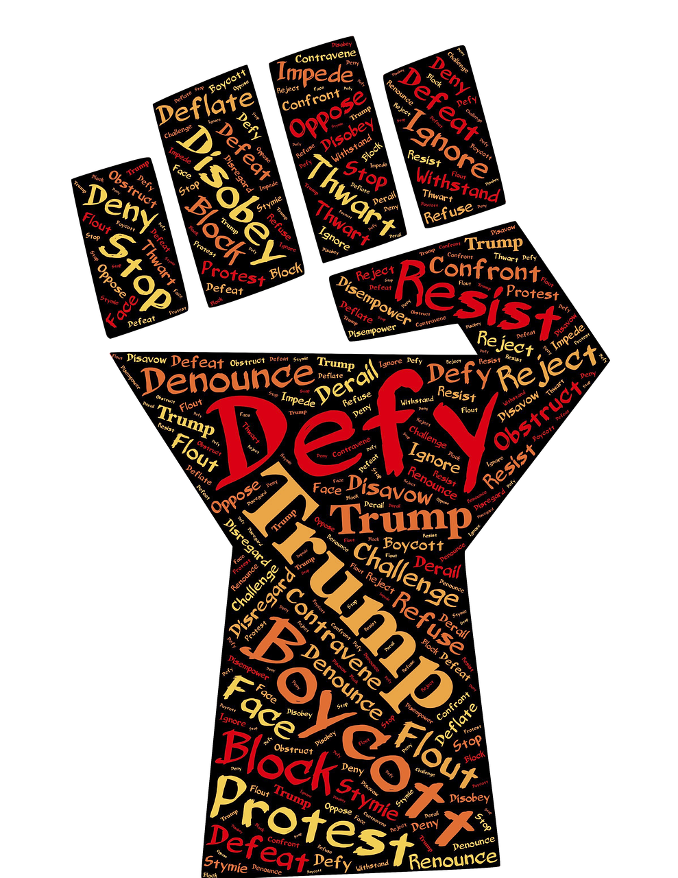defiance, fist, resist